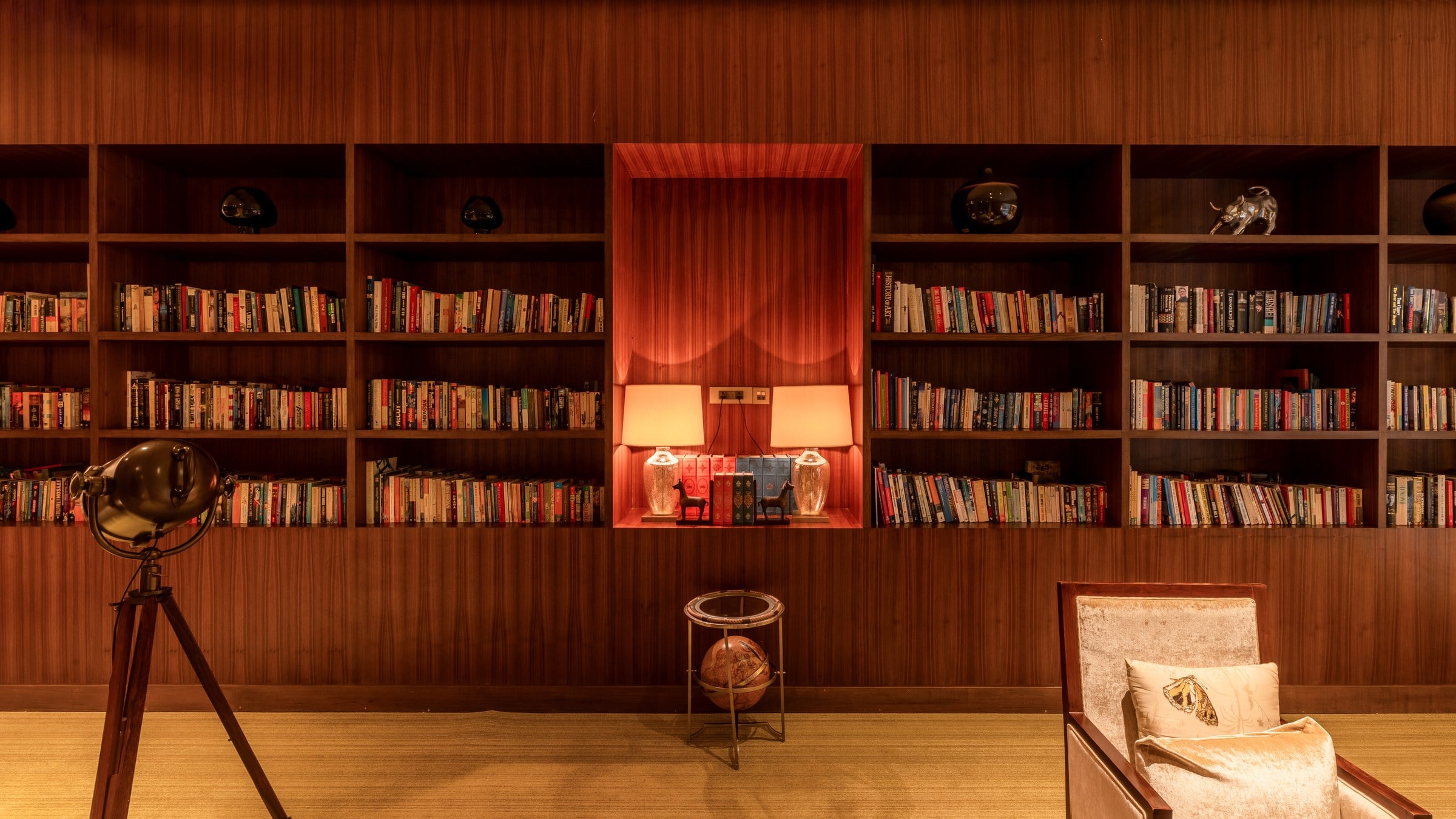 Reading room shelves
