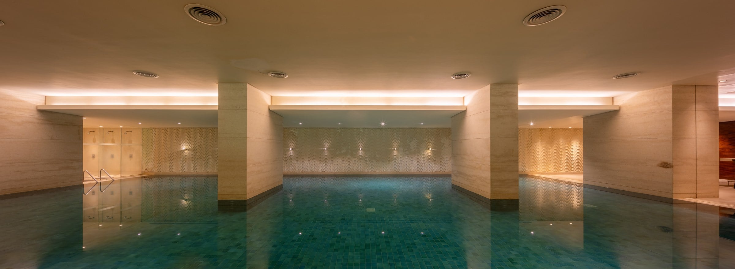 Indoor heated pool hall