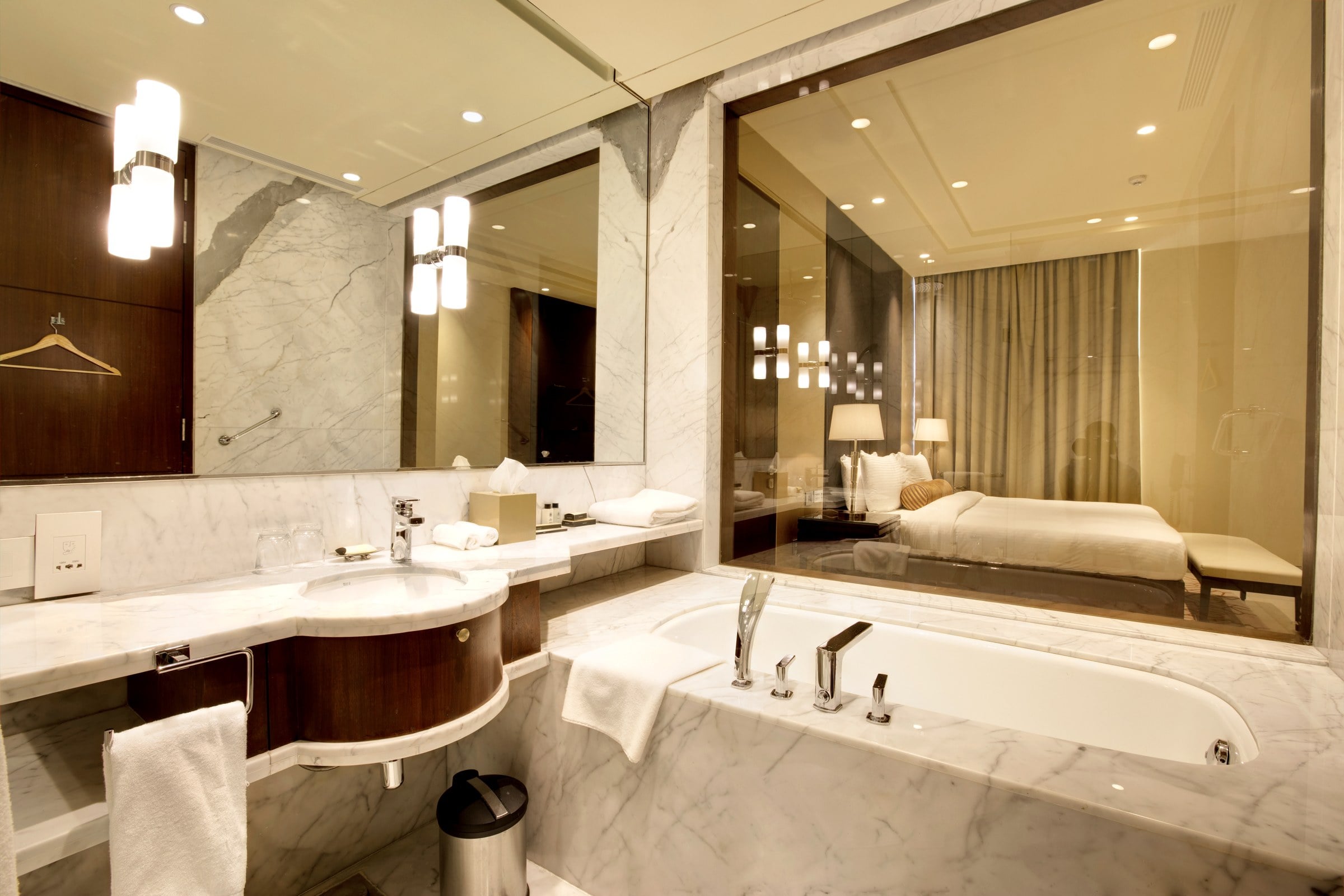 Guest suite bedroom at The Imperial Club