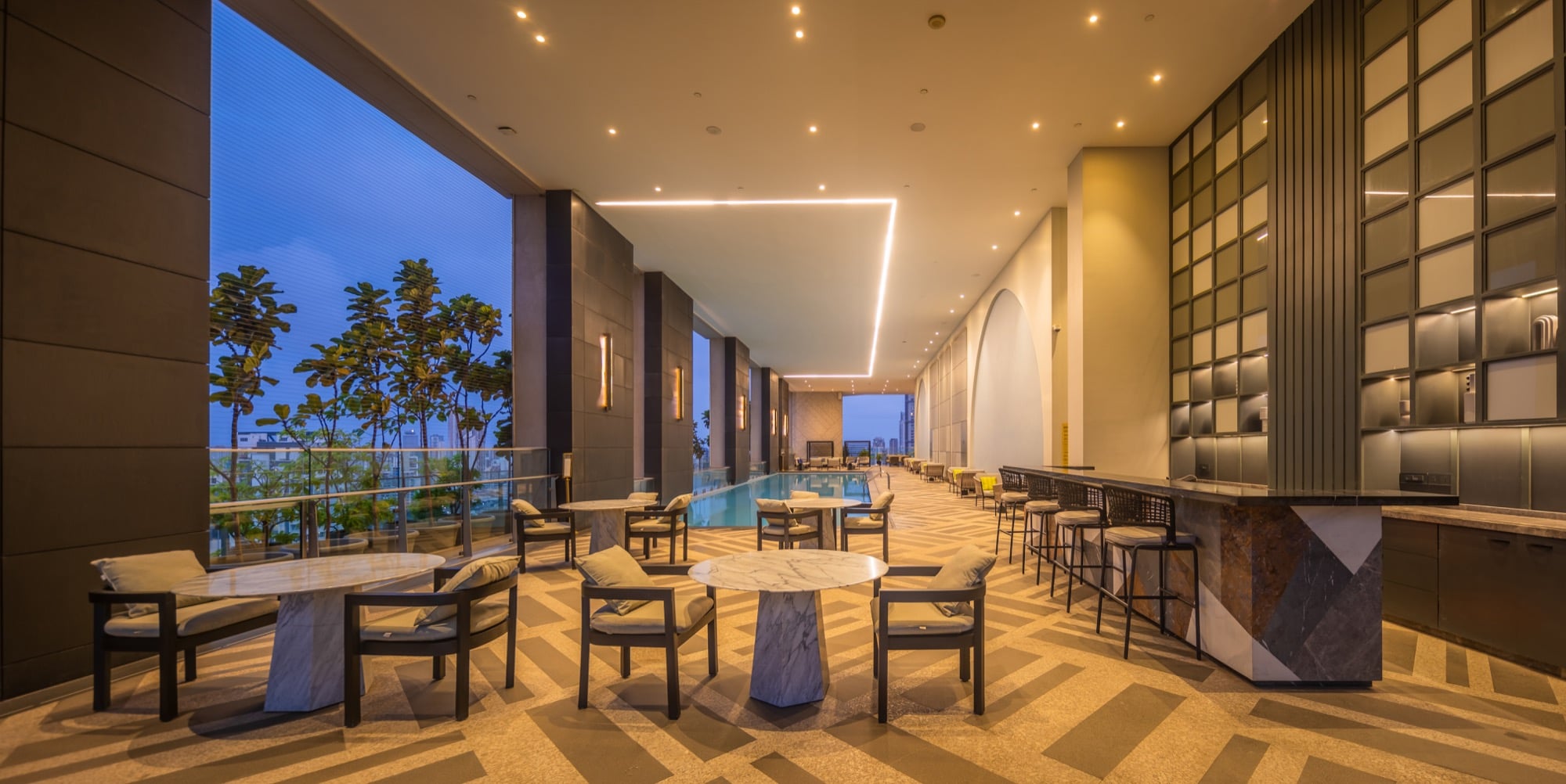 Pool lounge at The Imperial Edge