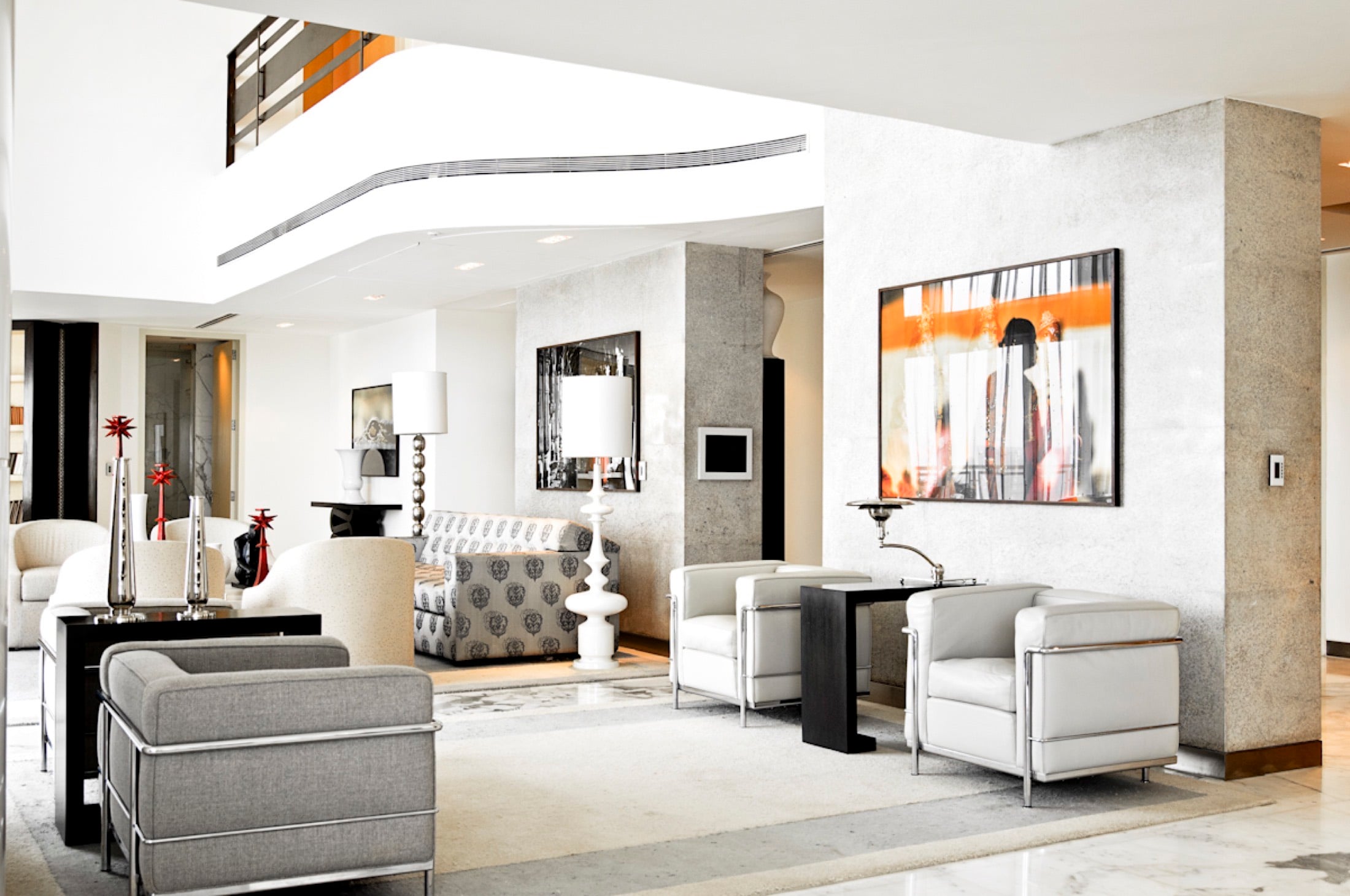 Double-height living at The Imperial Towers