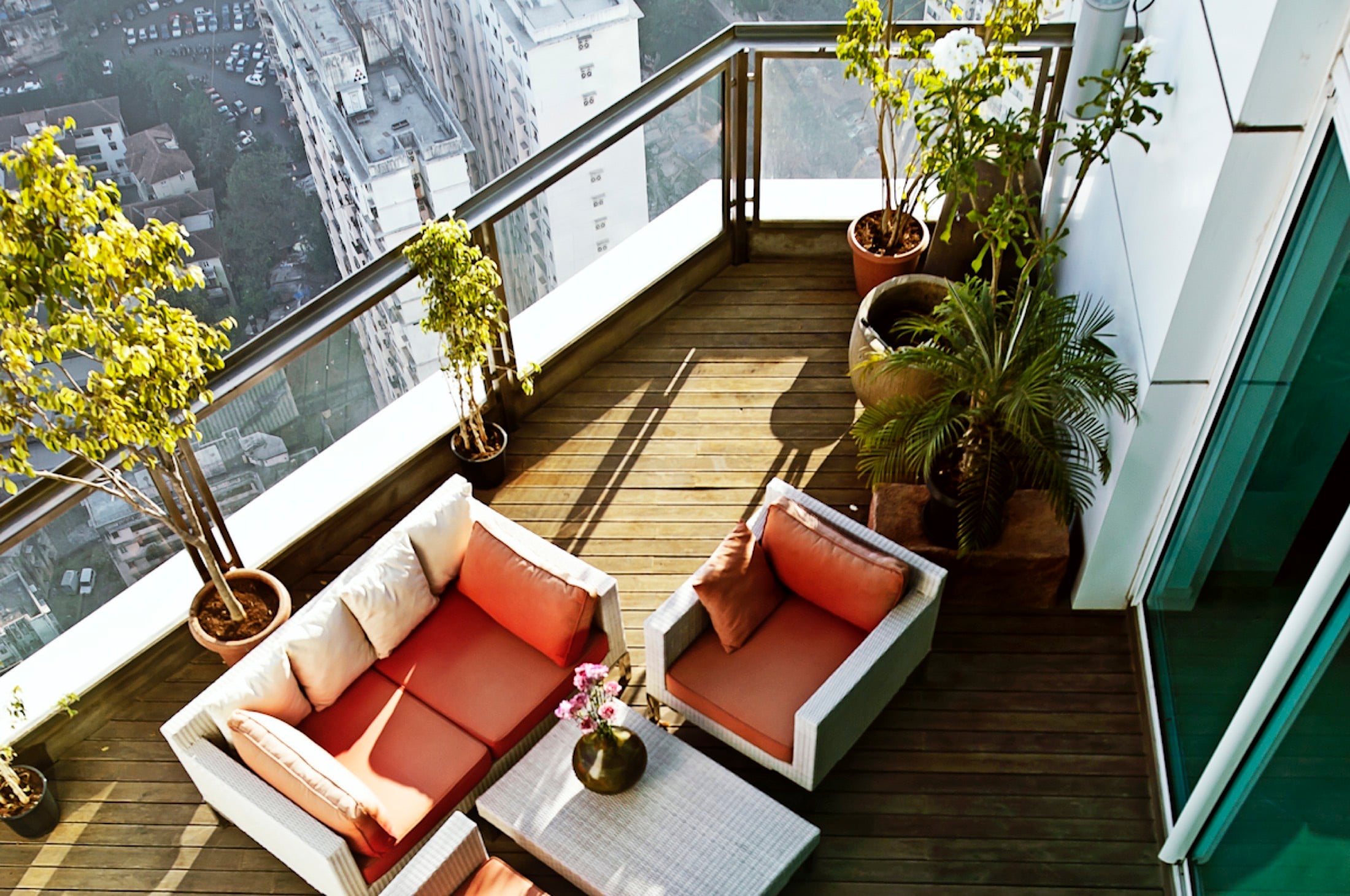Private terrace lounge at The Imperial Towers