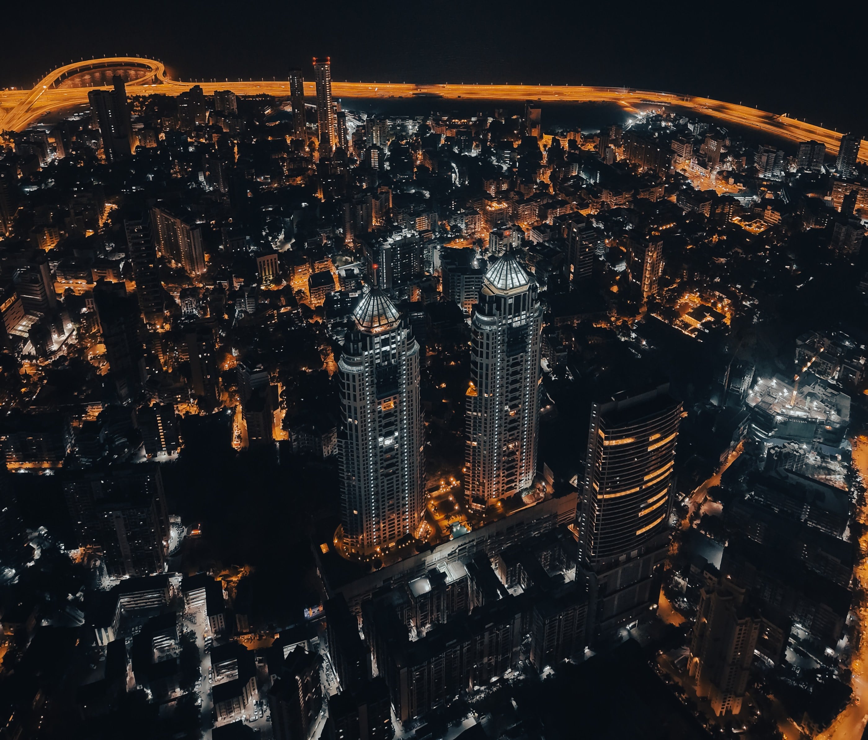 Aerial view across the Imperial skyline